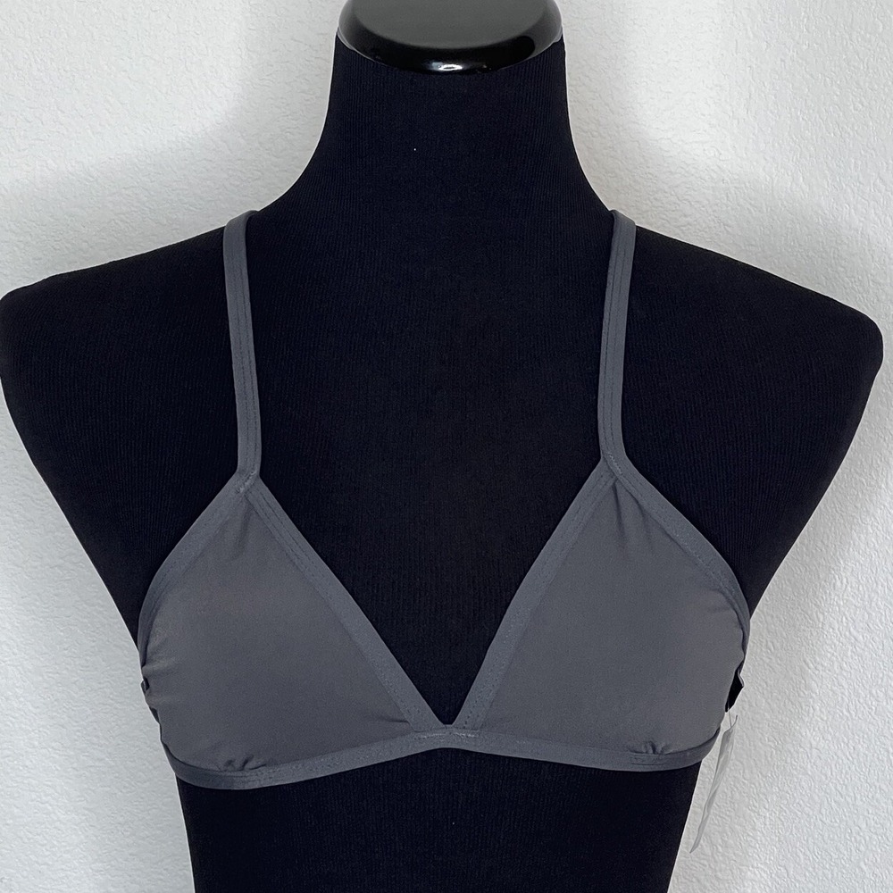 Jolyn Bikini Top Triangle XS Dark Gray New with tags